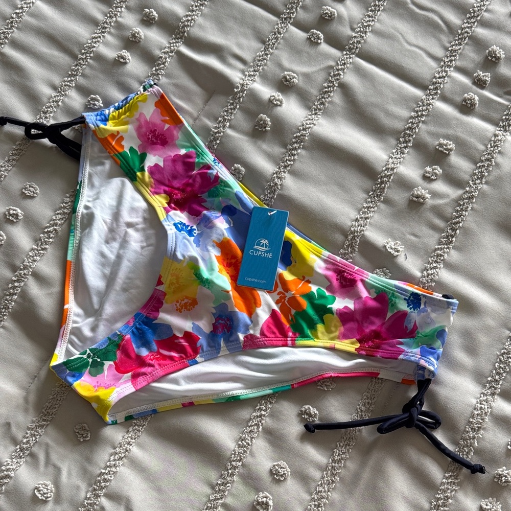 Cupshe Multicolor Floral Bikini Bottom